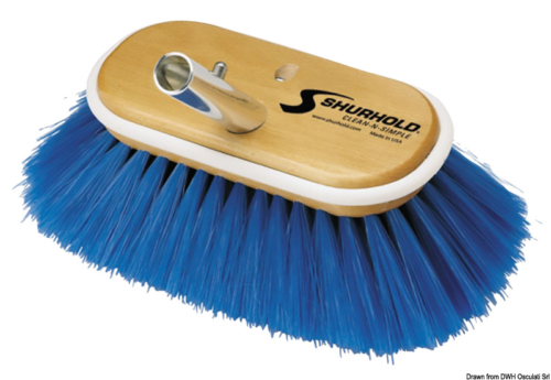 1711 Spazzolone 6" fibre morbide blu